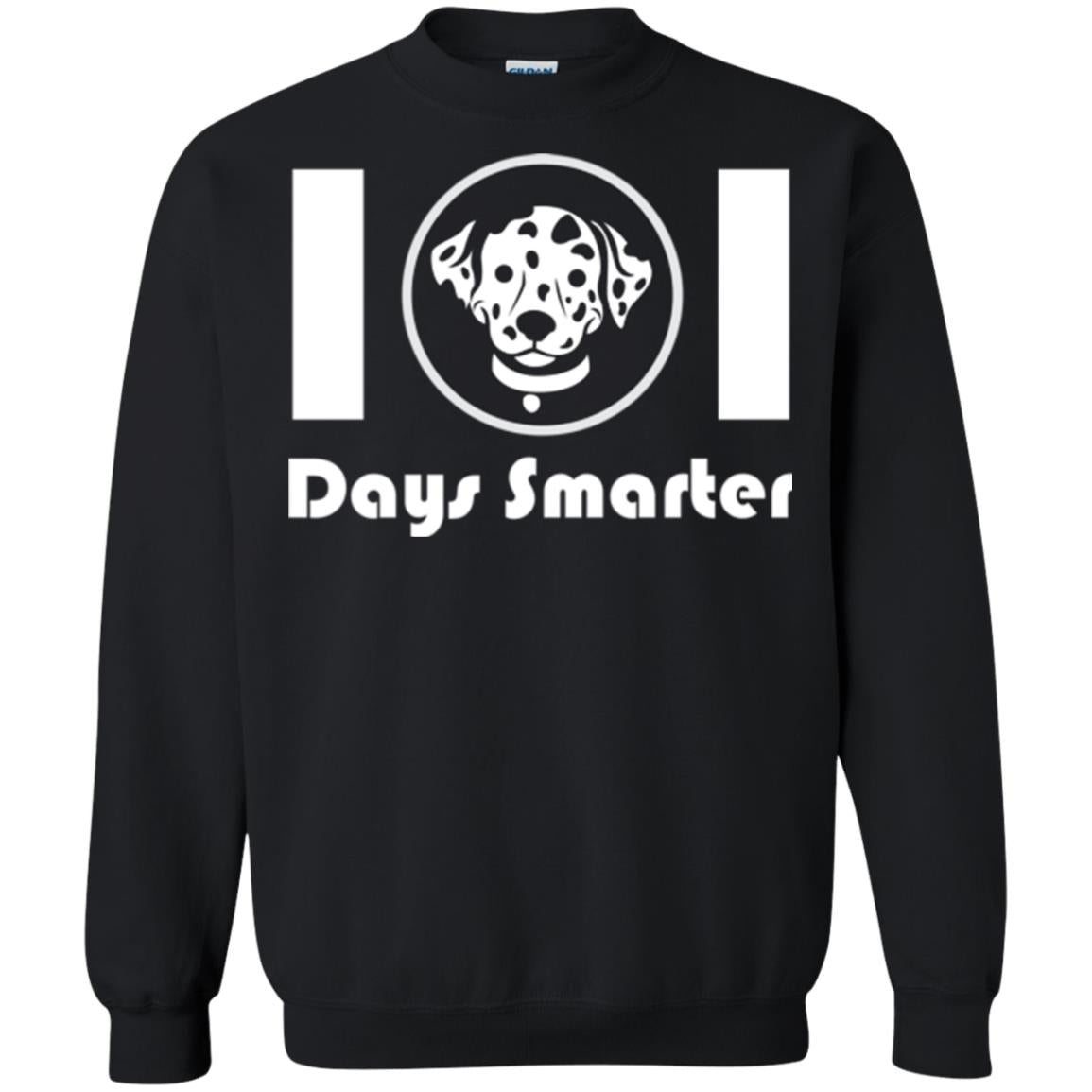 Dog Lovers T-shirt 101 Days Smarter Black