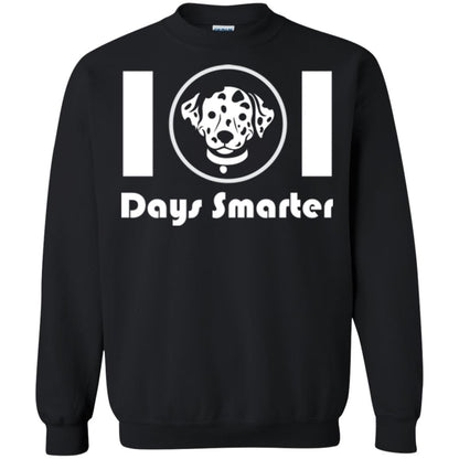 Dog Lovers T-shirt 101 Days Smarter Black