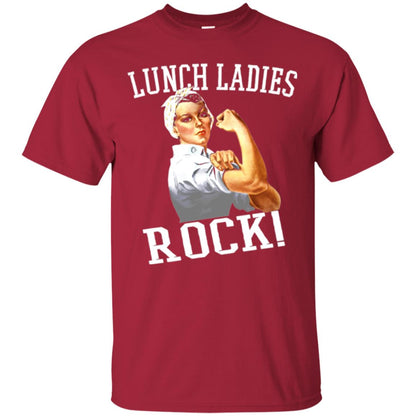 Lunch Ladies Rock Cafeteria Lunch Lady T-shirt Cardinal