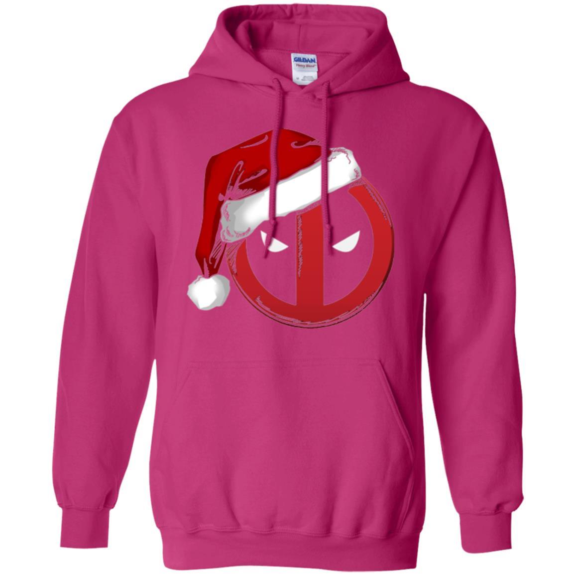 Christmas T-shirt Marvel Deadpool Icon Santa Hat Christmas Graphic Heliconia