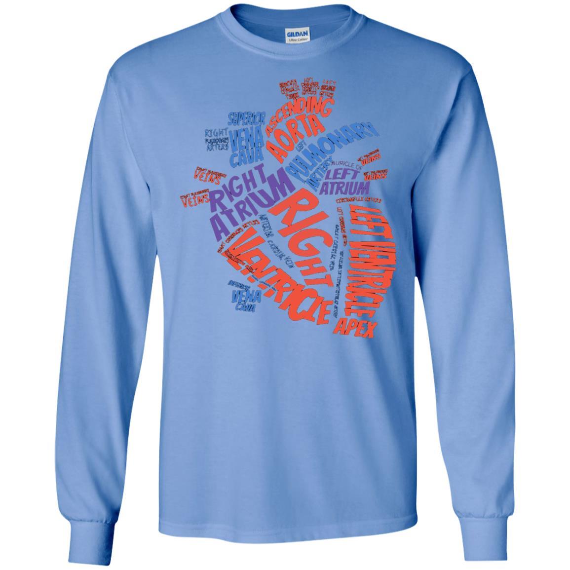 Anatomical Heart T-shirt Carolina Blue