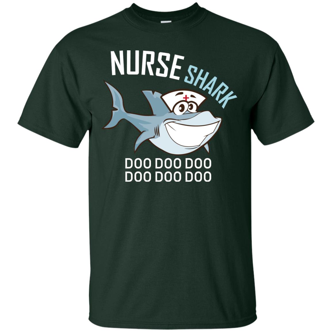 Nurse Shark Doo Doo Doo Shark Nursing Shirt Forest