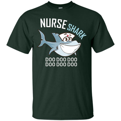 Nurse Shark Doo Doo Doo Shark Nursing Shirt Forest