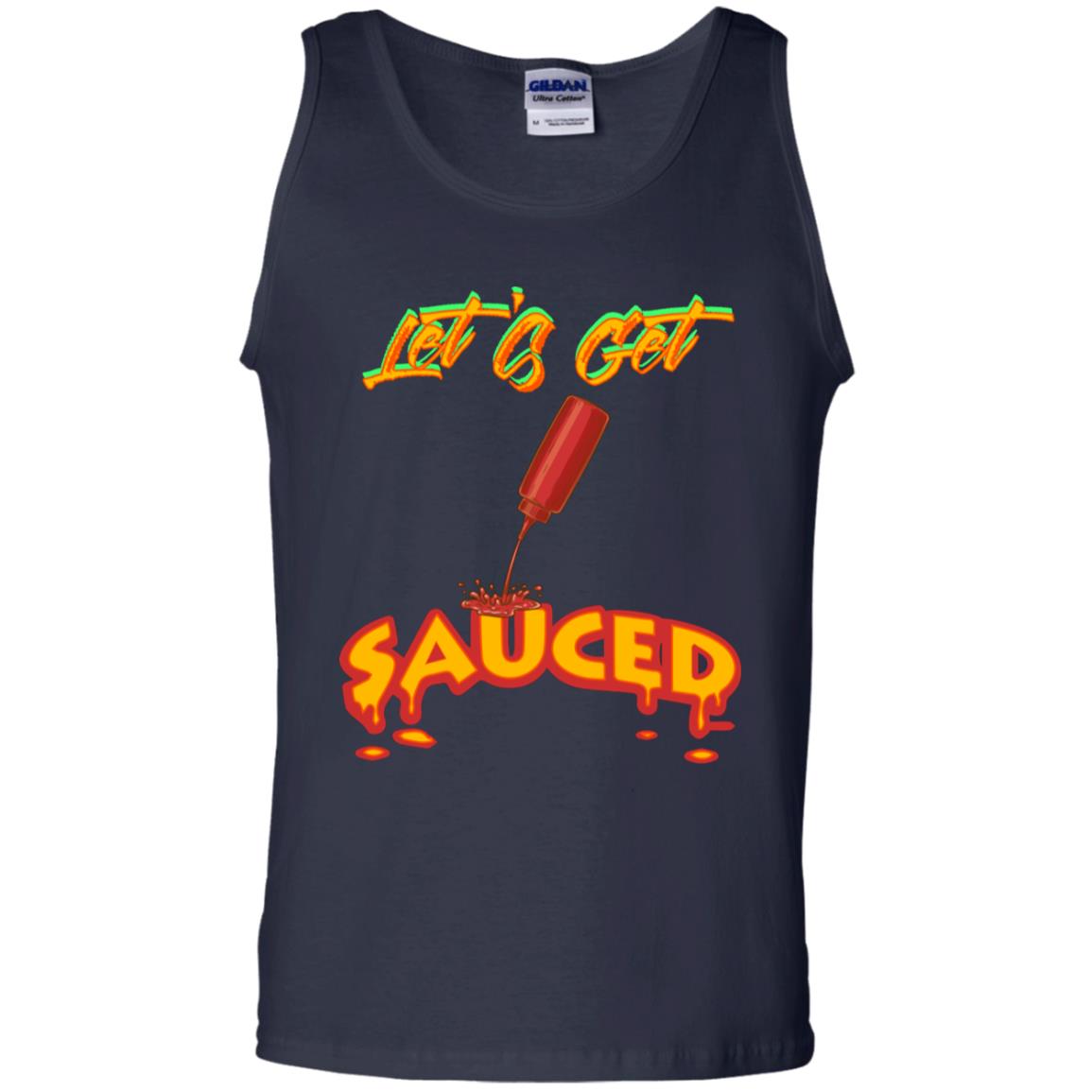 Let's Get Sauced Thanksgiving X-mas Gift Shirt Navy