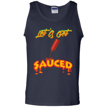 Let's Get Sauced Thanksgiving X-mas Gift Shirt Navy