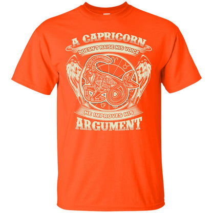 Capricorn Dosent Raise His Voice He Improve His Argument Orange