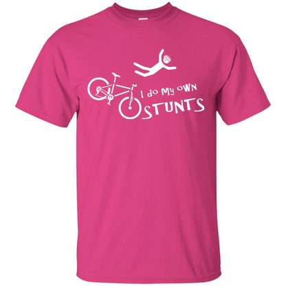 Biker T-shirt I Do My Own Stunts Heliconia