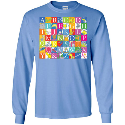 Dr. Seuss A To Z Gift Shirt For Funny Man Carolina Blue