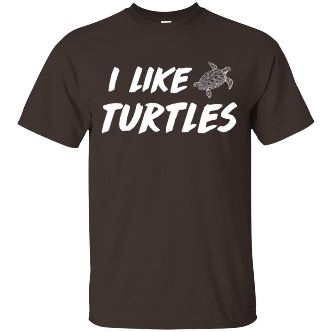 I Like Turtles T-shirt Dark Chocolate