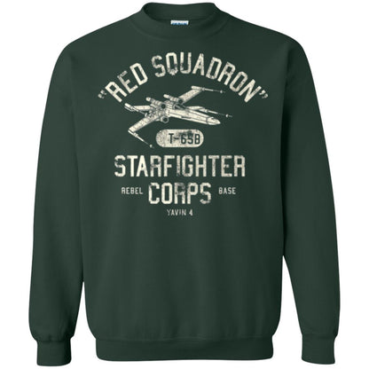Movie T-shirt Red Squadron Starfighter Rebel Corps Base Forest Green