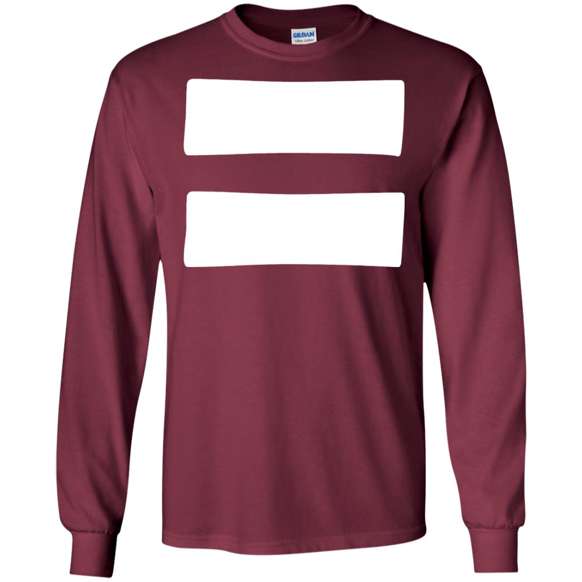 Equals Sign T-shirt Equality Symbol Feminism Maroon