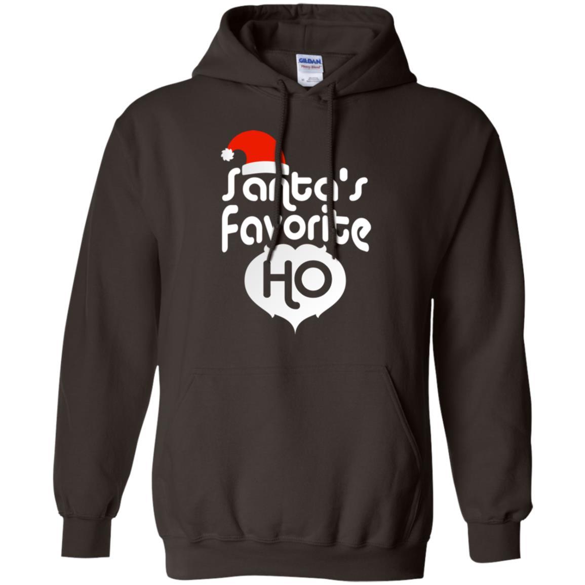 Christmas T-shirt Santa's Favorite Ho Dark Chocolate