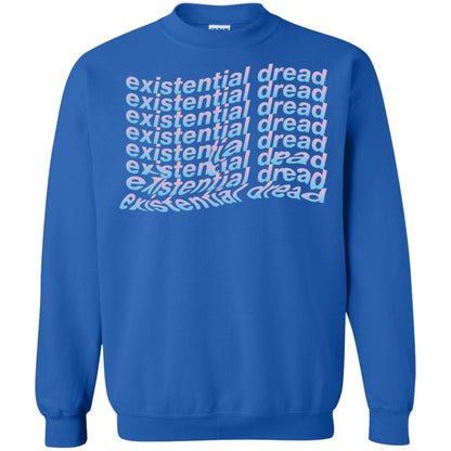 Existential Dread Waves Melting Distortion Aesthetic T-shirt Royal