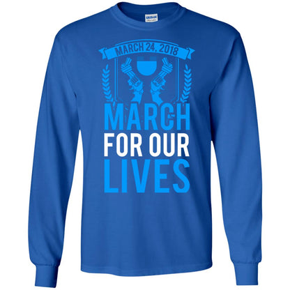 Anti Gun T-shirt March For Our Lives March 24 2018 Royal