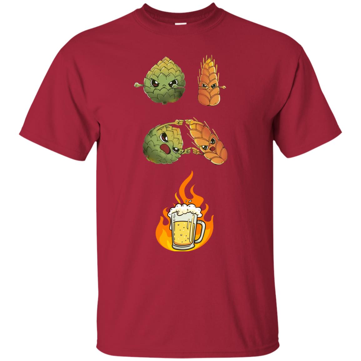 Beer Lover T-shirt Beer Fusion Cardinal