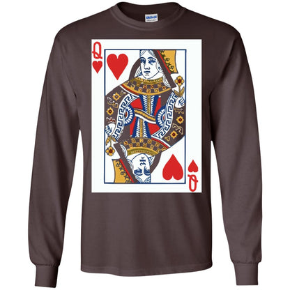 Valentines Day T-shirt Queen Of Hearts Cards Couple Dark Chocolate