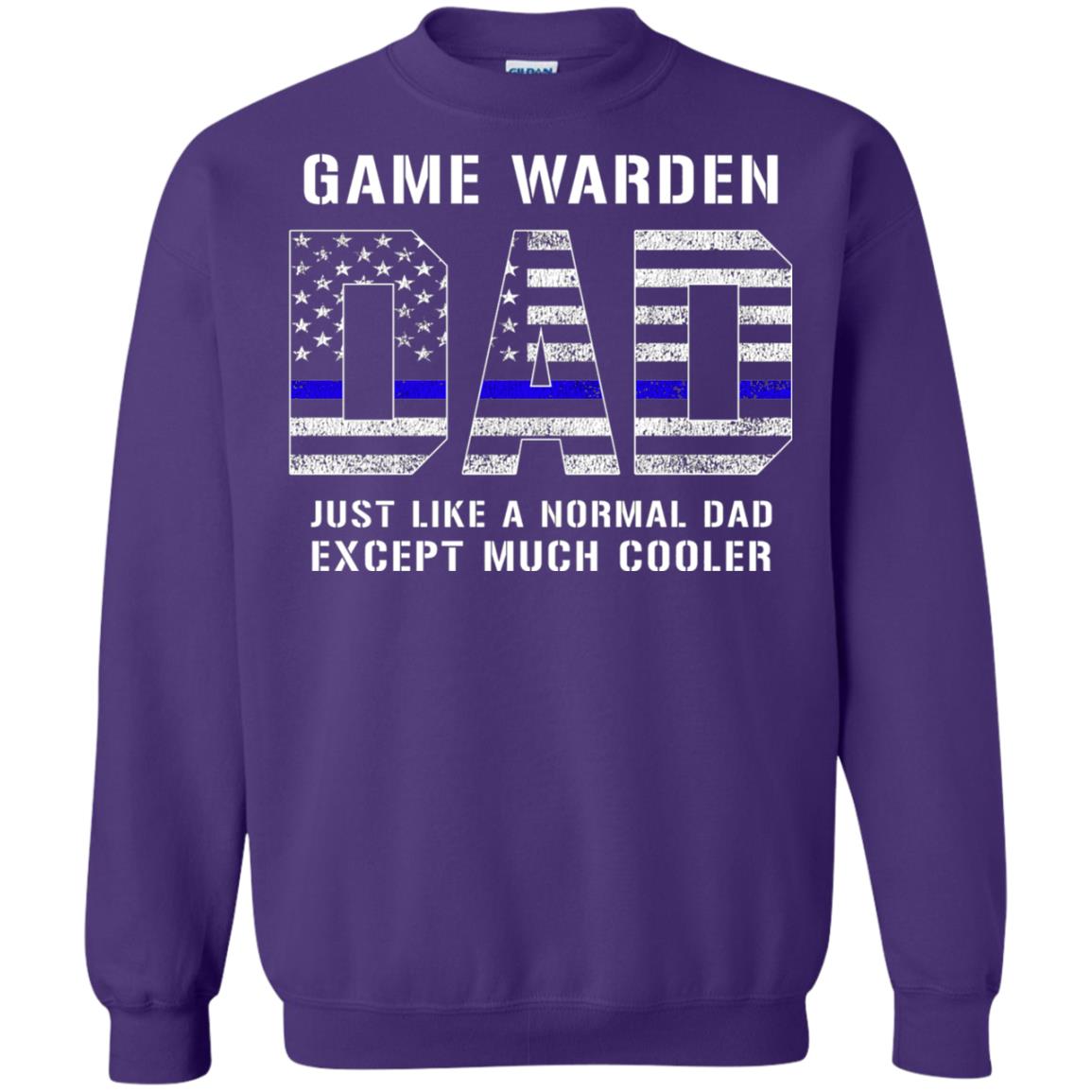 Game Warden Dad Normal Cooler Fathers Day Tbl Shirt Purple