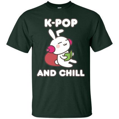 K-pop T-shirt K-pop And Chill Forest Green