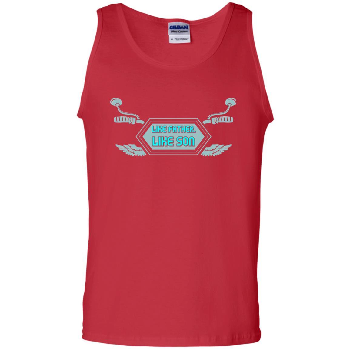 Motocross T-shirt Like Father Like Son Red