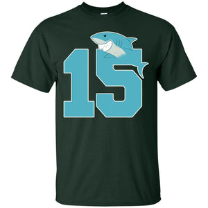 15th Birthday Shark Party ShirtG200 Gildan Ultra Cotton T-Shirt