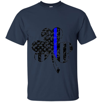 Shamrock Irish Flag St Patrick_s Day T-shirt Navy