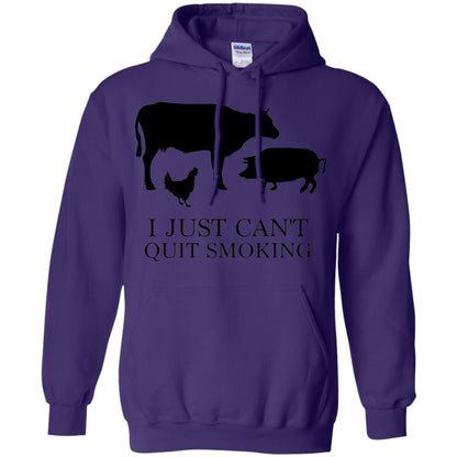 I Just Cant Quit Smoking Bar-b-que Hot And Smokey Shirt Purple