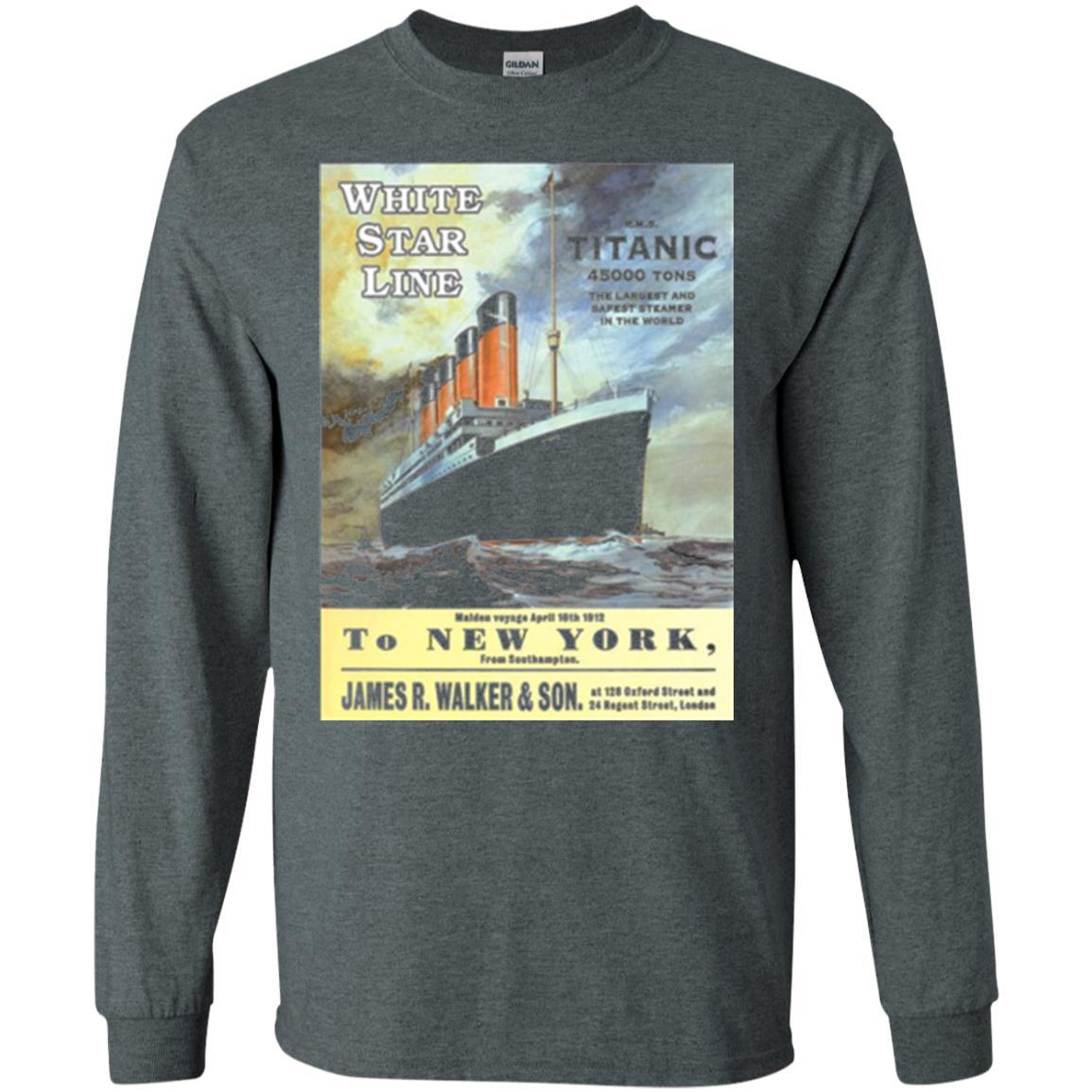 Film T-shirt Sailing Ship Cruise Vintage Poster Dark Heather