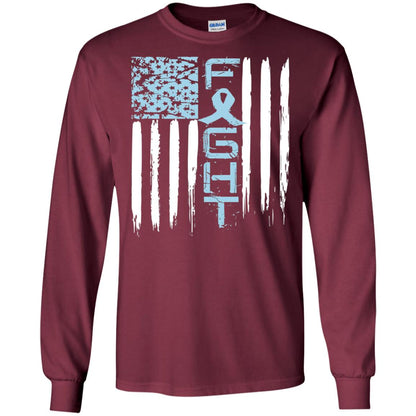 Fight Hope Prostate Cancer Awareness Cancer T-shirt Maroon