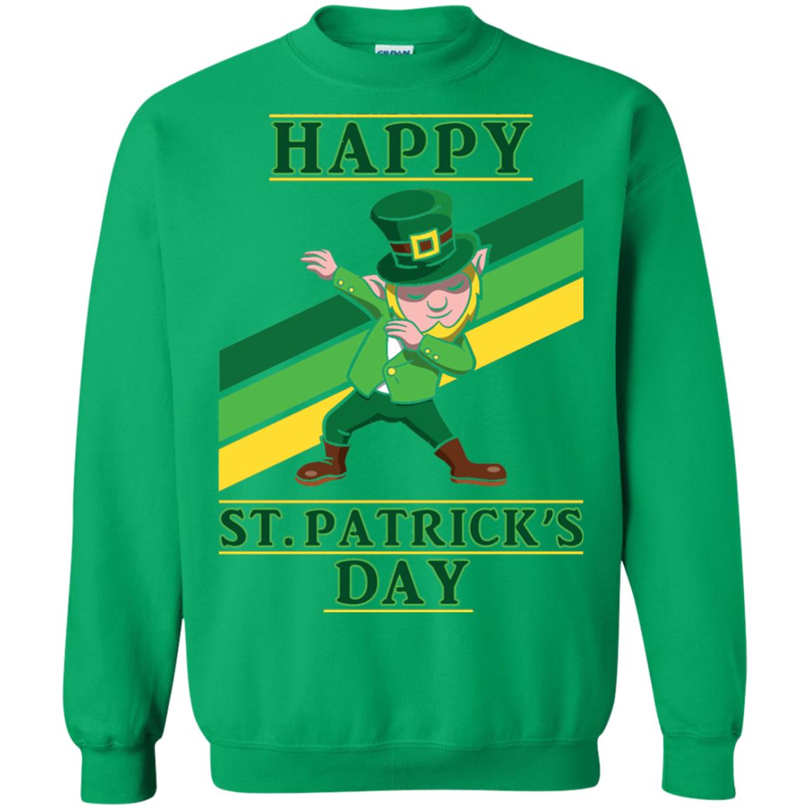 Dabbing Leprechaun Saint Patrick_s Day T-shirt Irish Green