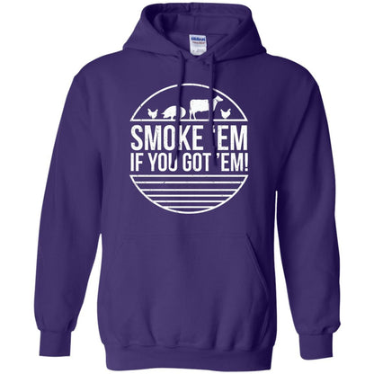 Bbq T-shirt Smoke 'em If You Got 'em Purple