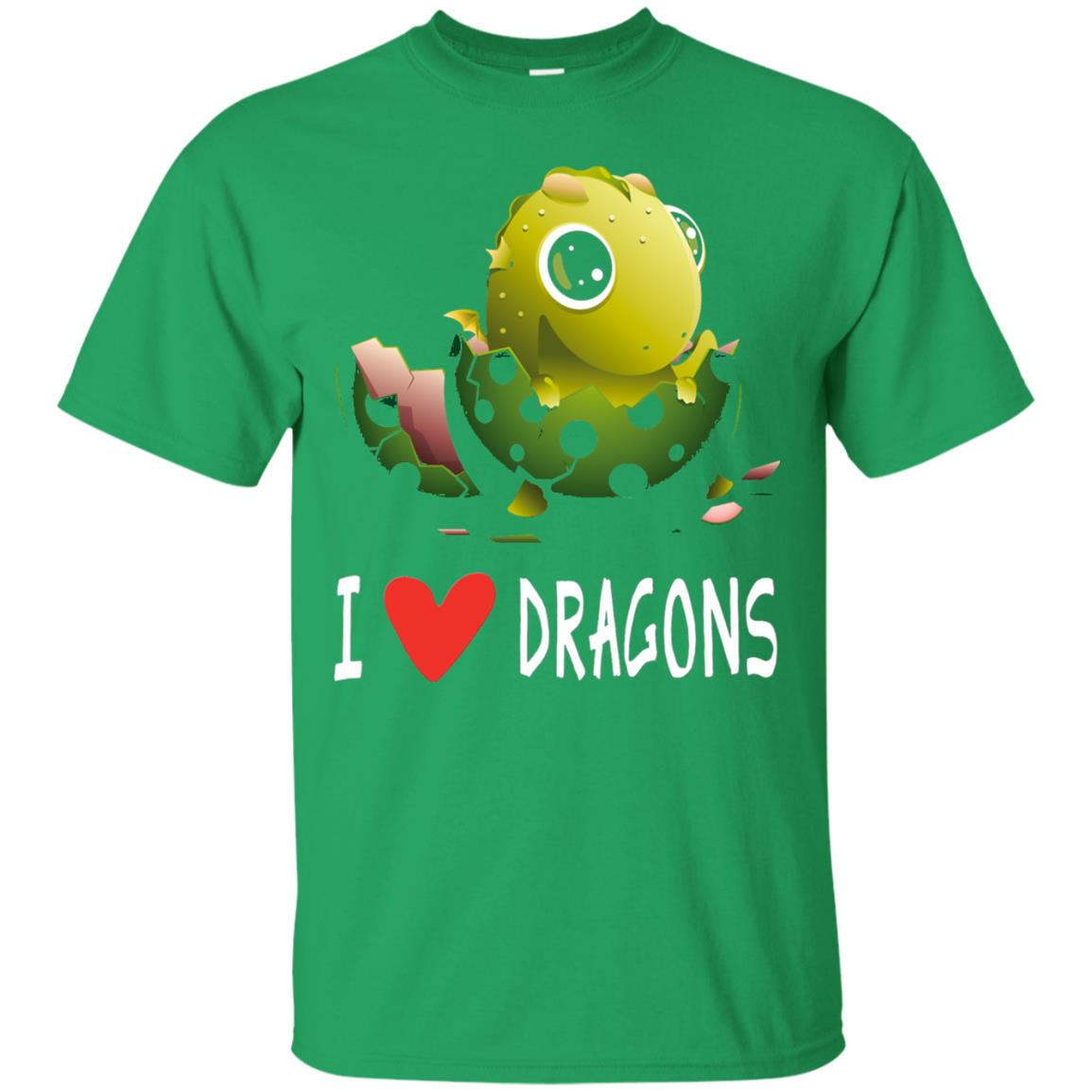 I Love Dragons Baby Dragon Lover Shirt Irish Green