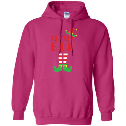 Family Christmas T-shirt Mama Elf T-shirt Heliconia