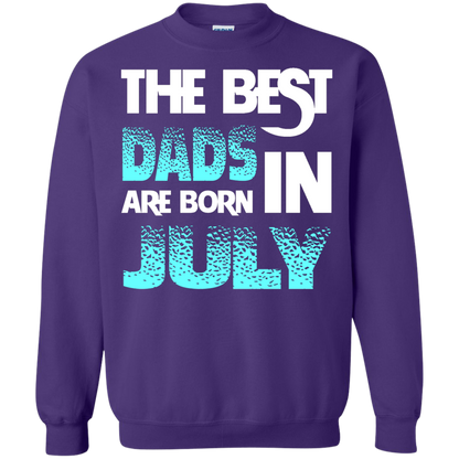 Daddy T-shirt The Best Dads Are Born In July Purple