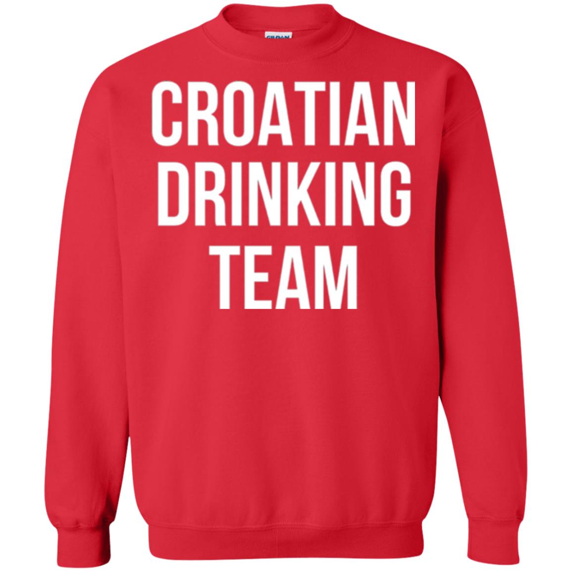 Croatian Drinking Team Drinking T-shirt Red
