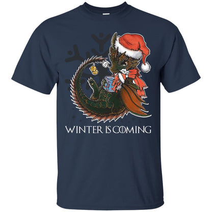 Winter Is Coming Christmas Shirt Navy