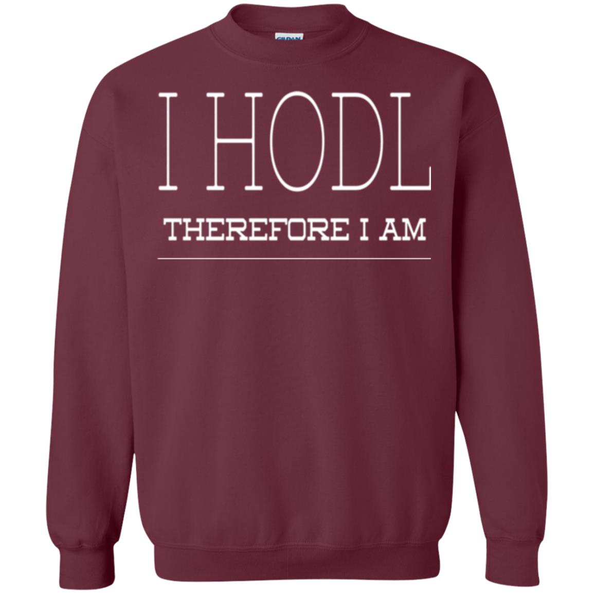 I Hodl Therefore I Am T-shirt Maroon