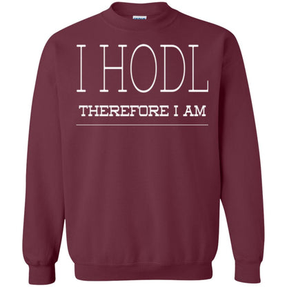 I Hodl Therefore I Am T-shirt Maroon