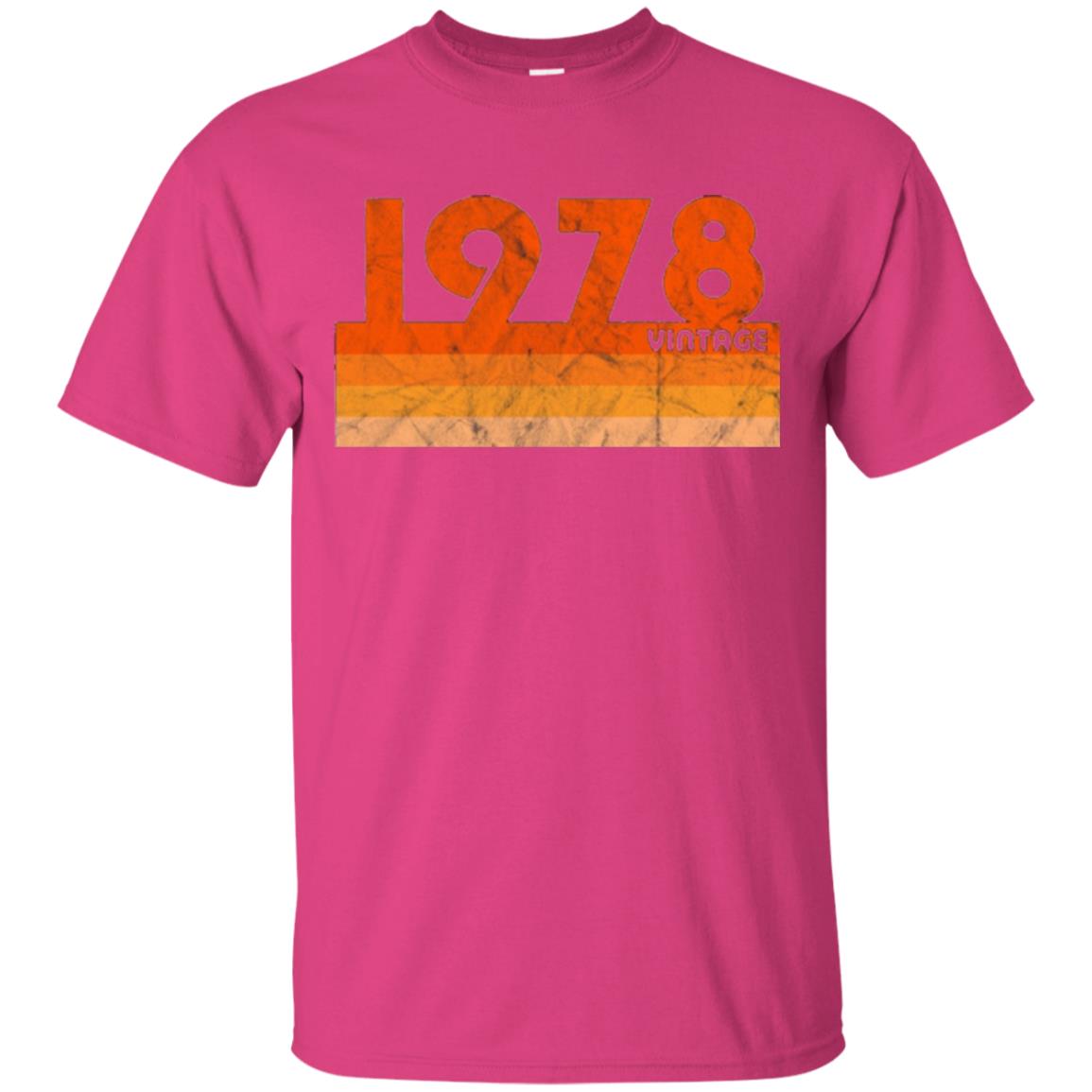 Vintage Retro 1978 T-shirt 40 Years Old Gift T-shirt Heliconia