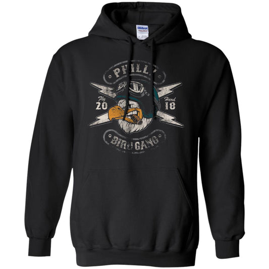 Bird Gang Eagles T-shirt Vintage Distressed Black