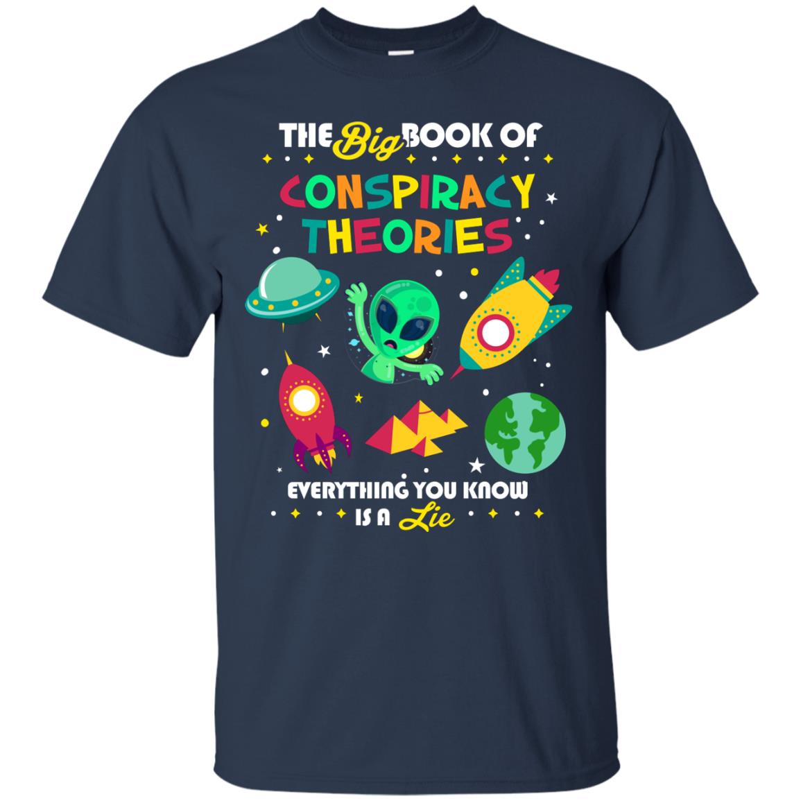 The Big Book Of Conspiracy Theories T-shirt Navy