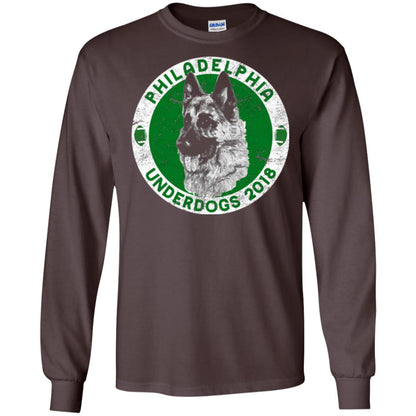 Dog Lover T-shirt Philadelphia Underdogs 2018 Distressed Dark Chocolate
