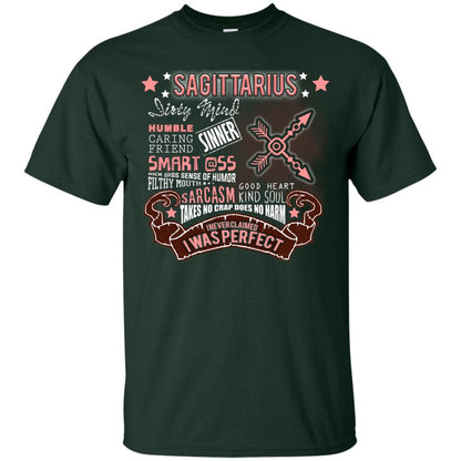 Dirty Mind Humble Caring Friend Filthy Sinner Mouth Good Heart Kind I Never Clamed I Was Perfect Sagittarius Birthday Forest