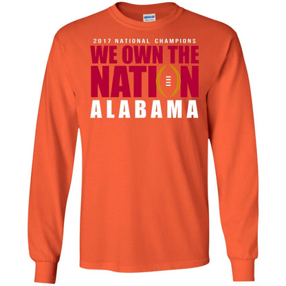 Football Lover T-shirt We Own The Nation Orange