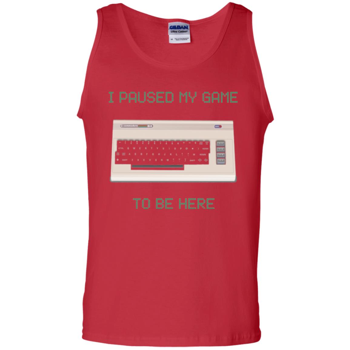 Retro Gamer T-shirt I Paused My Game To Be Here Red