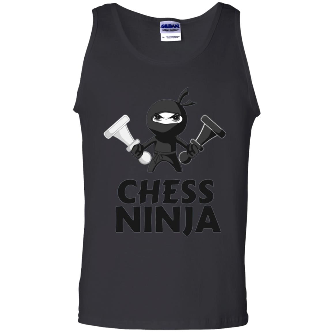 Funny Chess Ninja T-shirt Black