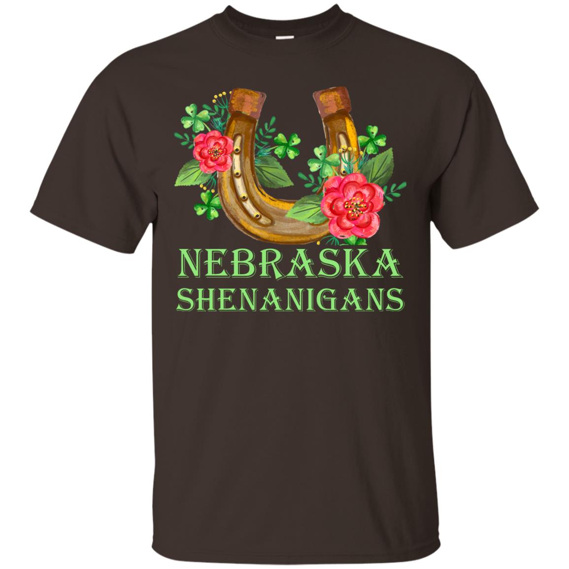 Horse Lover T-shirt Nebraska Shenanigans Dark Chocolate