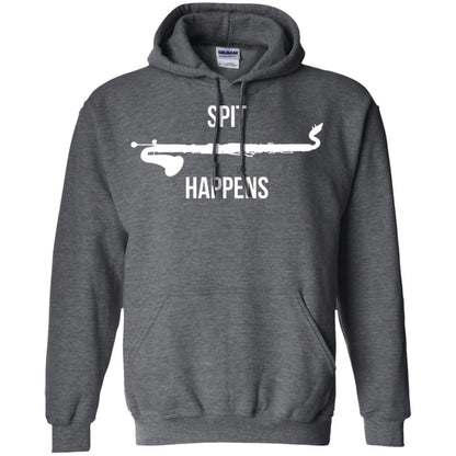 Funny Bass Clarinet T-shirt Spit Happens Dark Heather