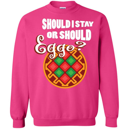 Waffle Lover T-shirt Should I Stay Or Should Eggo Heliconia