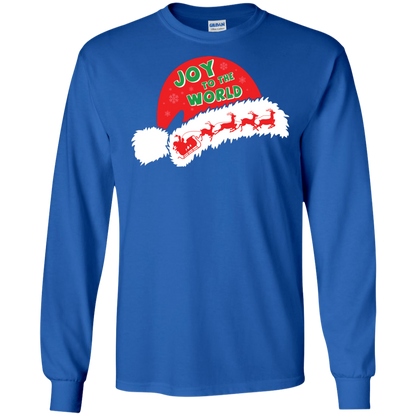 Christmas T-shirt Joy To The World Royal