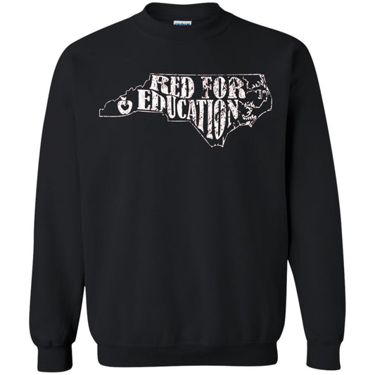 Distressed North Carolina Nc Red For Educator Shirt Black